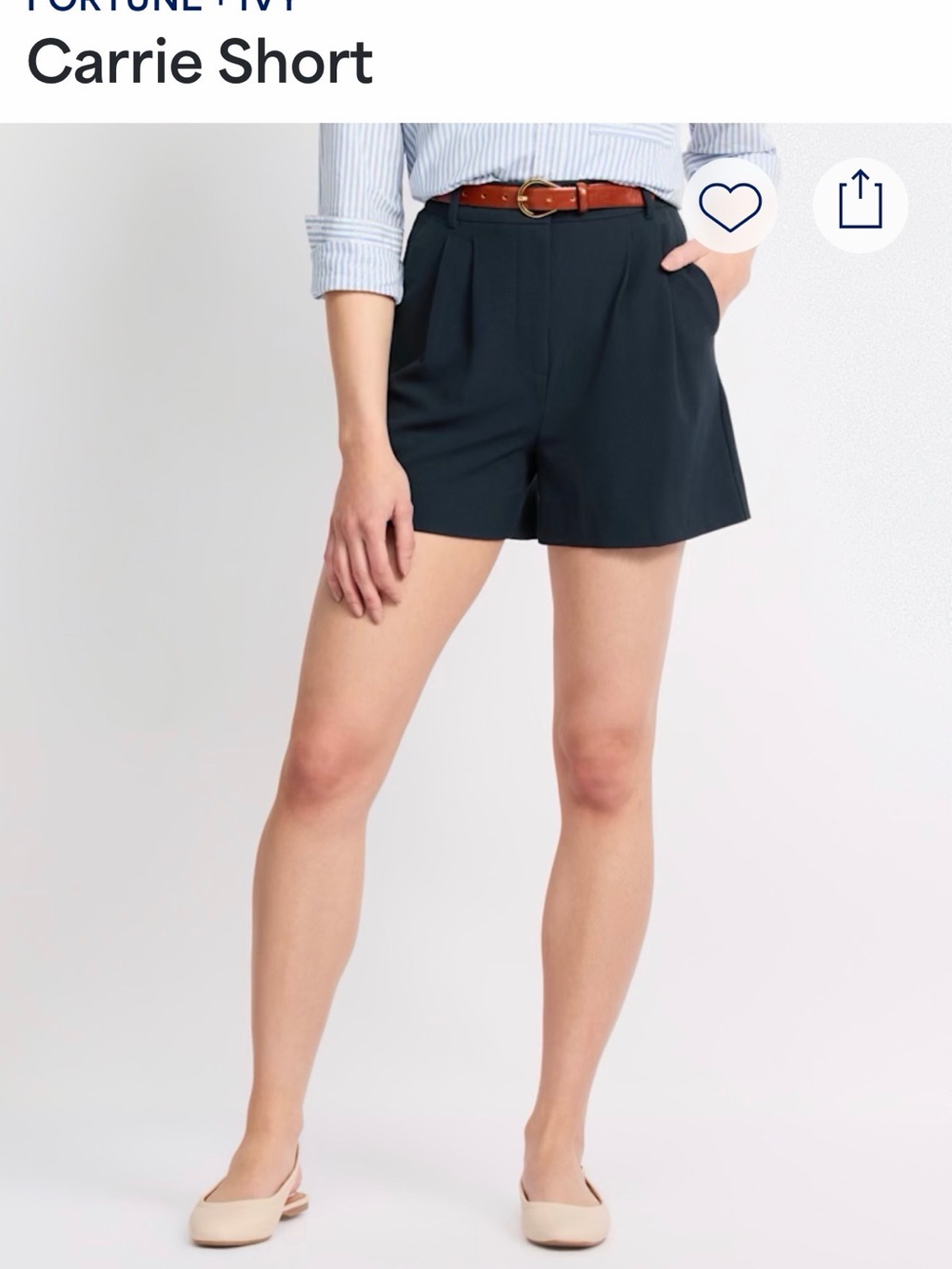 Carrie Short in Navy